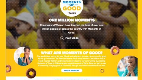 Walmart Cheerios 'Acts of Good' Showcase